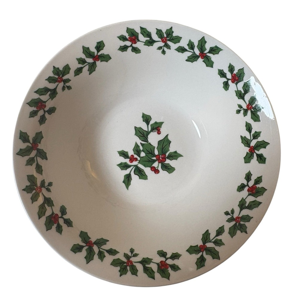 Set Of 4 Royal Norfolk Holly Christmas Bowl